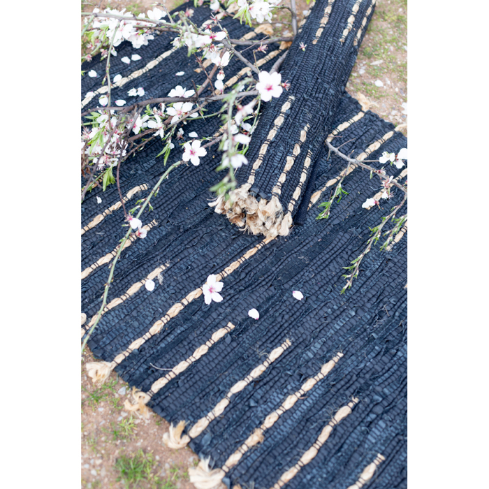 Liberta-Maison EDJE Xalaki 60x90cm Derma Mavro Bez Gouta 020521