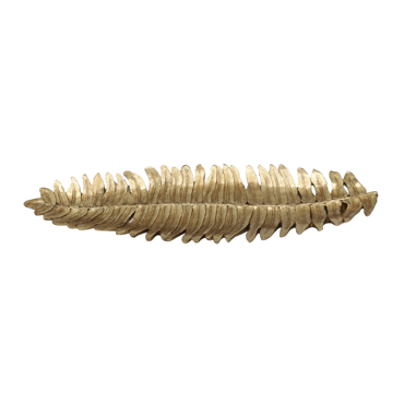Liberta - Maison GIRMA Πιατέλα Διακόσμησης Resin Χρυσή 47x2.8x14cm 020790