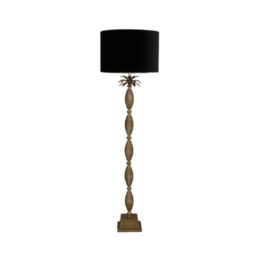 Liberta-Maison Ananas Φωτιστικό Επιδαπέδιο 53x53x168cm Αλουμίνιο Μπρονζέ Μαύρο 020943