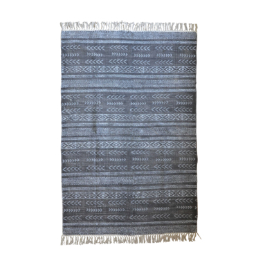 Liberta - Maison TECCATI DARK Χαλί Βαμβακερό Μαύρο 120x190cm 021449