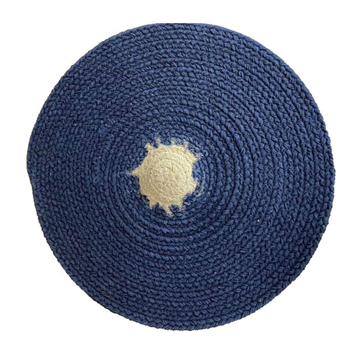 Liberta - Maison REEF Soupla Strongulo 38x38x0.25cm Bambaki Ble Bez Polyester 021730