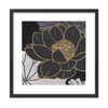 Liberta - Maison FIGERES Set ton 2 Pinakas apo Xarti kai MDF Poluxromo me Mavri Korniza 50x50x2cm 022045