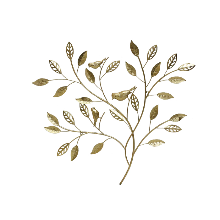 Liberta - Maison OLIVE BIRD DECO Diakosmitiko Toixou Metalliko Xruso 82x3x76cm 022481