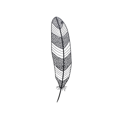 Liberta - Maison FEATHER DECO Διακοσμητικό Τοίχου Μεταλλικό Μαύρο 22x1.5x96.5cm 022485