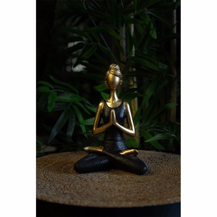 Liberta - Maison VASANTA 2 DECO Figura Resin Xrusi/Mavri 13.5x9x19cm 022719