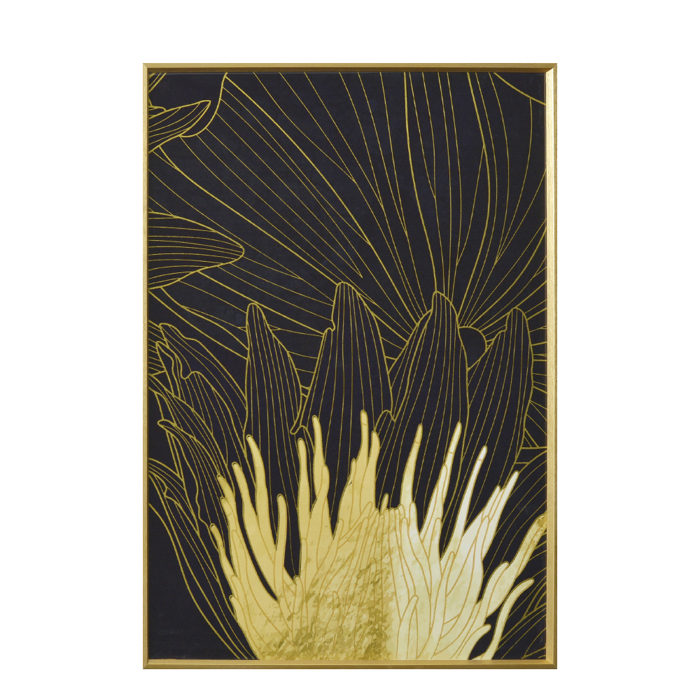 Liberta - Maison COED 2 Pinakas Kambas me Mavro/Xruso Xulo kai Xrusi Korniza 51.5x71.5x3.5cm 022871