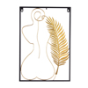 Liberta - Maison FEAT 1 DECO Diakosmitiko Toixou Metalliko Xruso/Mavro 38x2x55cm 023433