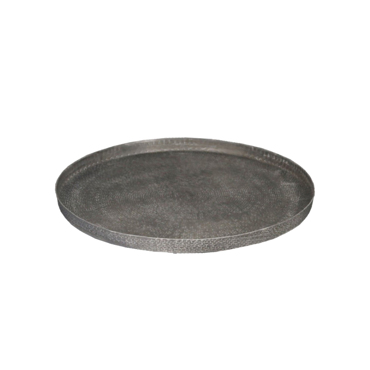 Liberta - Maison ANDROS ROUND 1 Διακοσμητικός Δίσκος Αλουμινίου White Washed Φ30x3cm 023926
