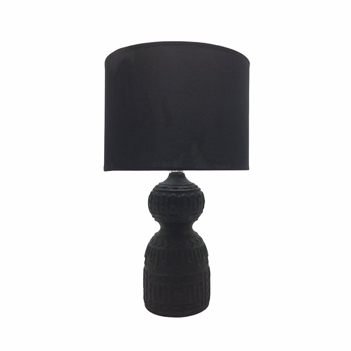 Liberta-Maison Moa Fotistiko Epitrapezio 11x11x41cm Keramiko Mavro ufasma Mavro 026405