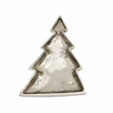 Liberta - Maison XMAS SNIDEN Πιατέλα Αλουμινίου Ασημί 32x18x5cm 027086