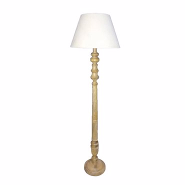 Liberta-Maison Victorien Φωτιστικό Επιδαπέδιο 28x45x163cm Ξύλο Φυσικό Ύφασμα Μπεζ 028252