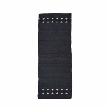 Liberta - Maison ARMON Χαλί Διαδρόμου 180x50cm Γιούτα Μαύρο 028712