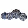 Liberta-Maison Felicia Piato Gukou Set 7tmx 30x30x3cm New Bone China Lefko Ble 028894