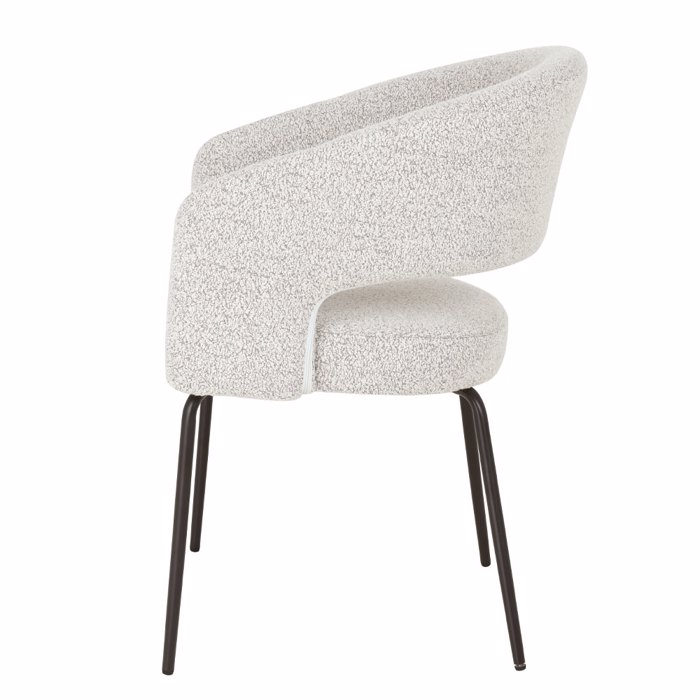 Liberta-Maison Abrazo Karekla Poluthrona Beige Mavro 57x56x81cm 03-1025
