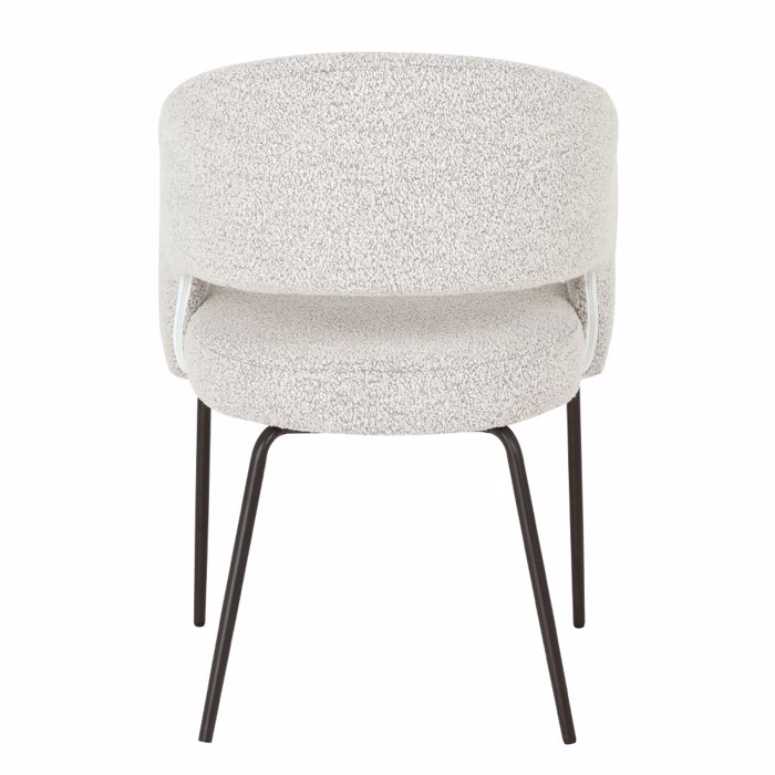 Liberta-Maison Abrazo Karekla Poluthrona Beige Mavro 57x56x81cm 03-1025