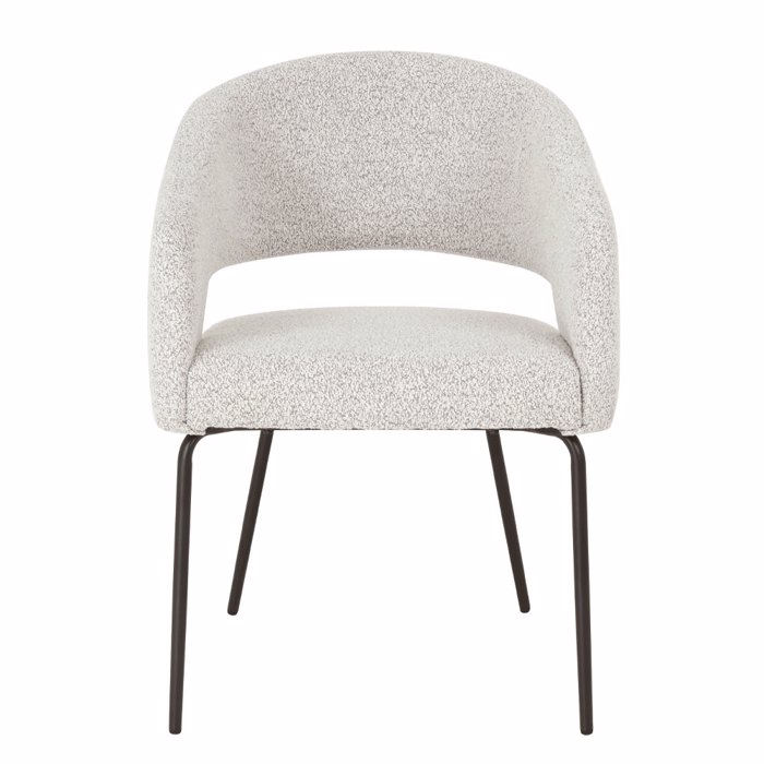 Liberta-Maison Abrazo Karekla Poluthrona Beige Mavro 57x56x81cm 03-1025