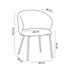 Liberta - Maison KIRA Karekla Roz 56x56x74.5cm 03-1056