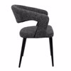 Liberta-Maison Caprice Karekla Poluthrona Mavro Ggri Mavro Mat 56x56x81cm 03-1186