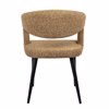Liberta-Maison Caprice Karekla Poluthrona Moustardi Lefko Mavro Mat 56x56x81cm 03-1187