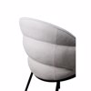 Liberta-Maison Carmen Karekla Poluthrona Cream Mavro Mat 59x60.5x83.5cm 03-1189