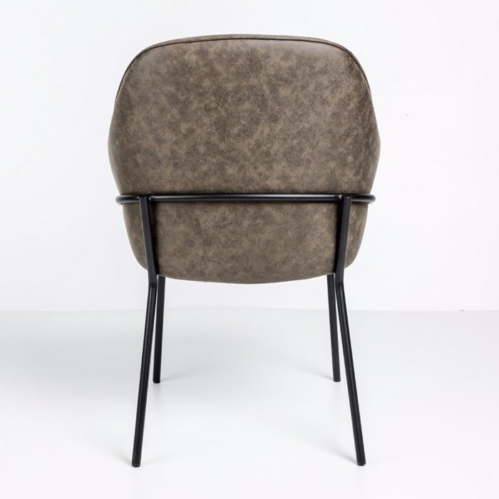 Liberta-Maison Tosca Karekla Poluthrona Kafe Mavro Mat 62x63x90.5cm 03-1191