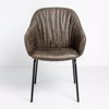 Liberta-Maison Tosca Karekla Poluthrona Kafe Mavro Mat 62x63x90.5cm 03-1191