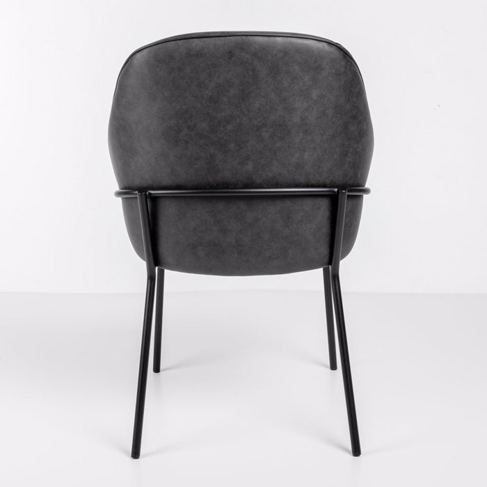 Liberta-Maison Tosca Karekla Poluthrona Ggri Mavro Mat 62x63x90.5cm 03-1192