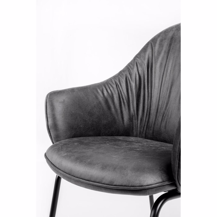 Liberta-Maison Tosca Karekla Poluthrona Ggri Mavro Mat 62x63x90.5cm 03-1192