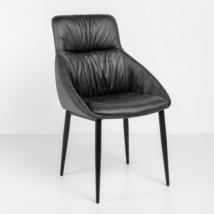 Liberta-Maison Tosca Karekla Ggri Mavro Mat 61.5x58x91cm 03-1194