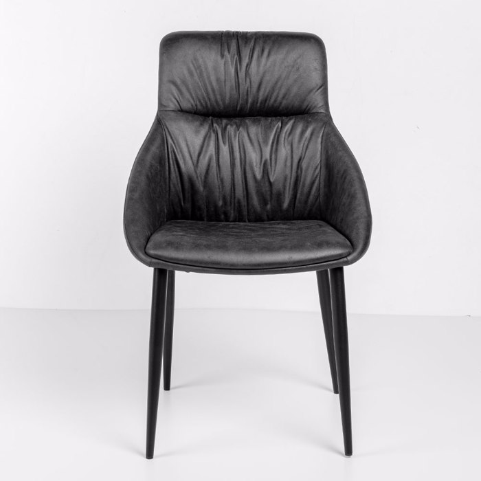 Liberta-Maison Tosca Karekla Ggri Mavro Mat 61.5x58x91cm 03-1194
