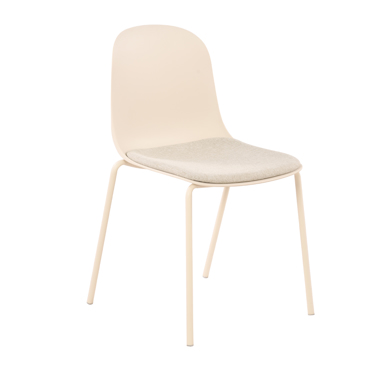 Liberta-Maison Padded Καρέκλα Off White 51x53x85cm 03-1312