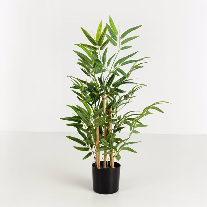 Liberta-Maison Bamboo Futo Texnito Se Gastra 70cm Polyester Prasino PVC 030727