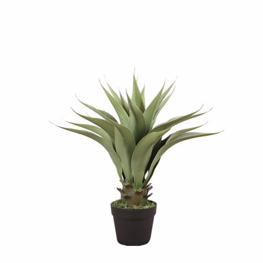Liberta-Maison Agave Φυτό Τεχνητό Σε Γλάστρα 55cm PVC Πράσινο Μαύρο Τσιμέντο 030827