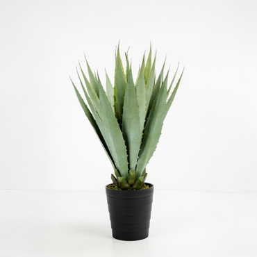 Liberta-Maison Agave Φυτό Τεχνητό σε Γλάστρα 58cm PVC Πράσινο Μαύρο Τσιμέντο 030829