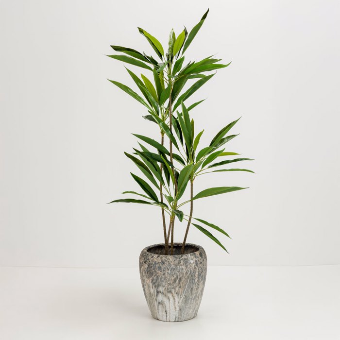 Liberta - Maison VELVET TREE Dentro Texnito PVC Prasino se Mavri Tsimentenia Gastra 120cm 030848
