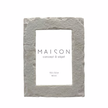 Liberta - Maison PETRA Κορνίζα Polyresin Λευκό Γυαλί 16x2x21cm 031481