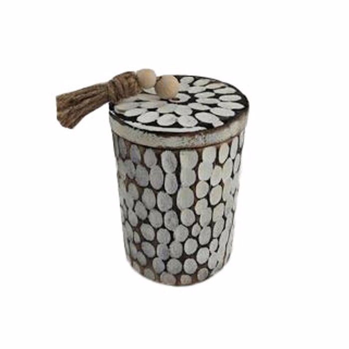 Liberta-Maison AMAR Kouti Apothikefsis 11x11x16cm Xulo Kafe Lefko 032633
