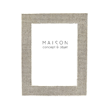 Liberta-Maison Linear Κορνίζα 20x2x25cm Polyresin Off White Γυαλί 034275