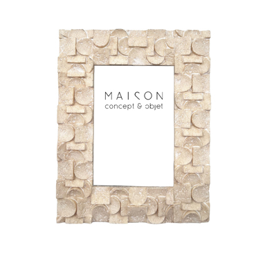 Liberta - Maison TRAVERT 1 Κορνίζα Polyresin Stone Γυαλί 18x2x22cm 034297