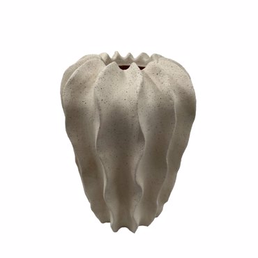 Liberta - Maison THORNY Βάζο Polyresin Μπεζ Φ19x27.5cm 034499