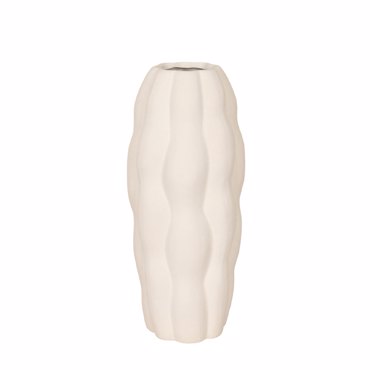 Liberta - Maison MIRA Βάζο Κεραμικό Λευκό 15x15x35.5cm 034779