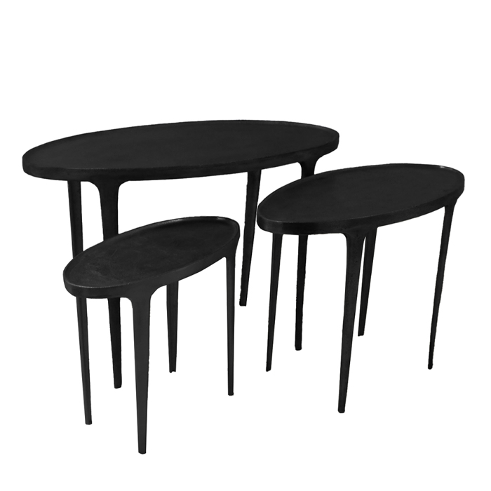Liberta-Maison Landing Coffee Table Set 3TEM Mavro 89x41x61.5cm 04-0880