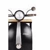 Liberta-Maison Mini Vespa Side Table Me Rafia Mavro Asimi Fusiko 61x45x85.5cm 04-0987