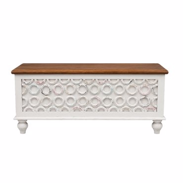 Liberta-Maison Donut Μπαούλο Cream Φυσικό Πολύχρωμο 115x45x50cm 04-1172