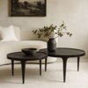 Liberta-Maison Ink Coffee Table Set 2TEM Mavro 75x75x45.5cm 04-1195