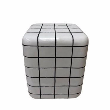 Liberta-Maison Cubix Side Table Λευκό 33.5x33.5x41cm 04-1356