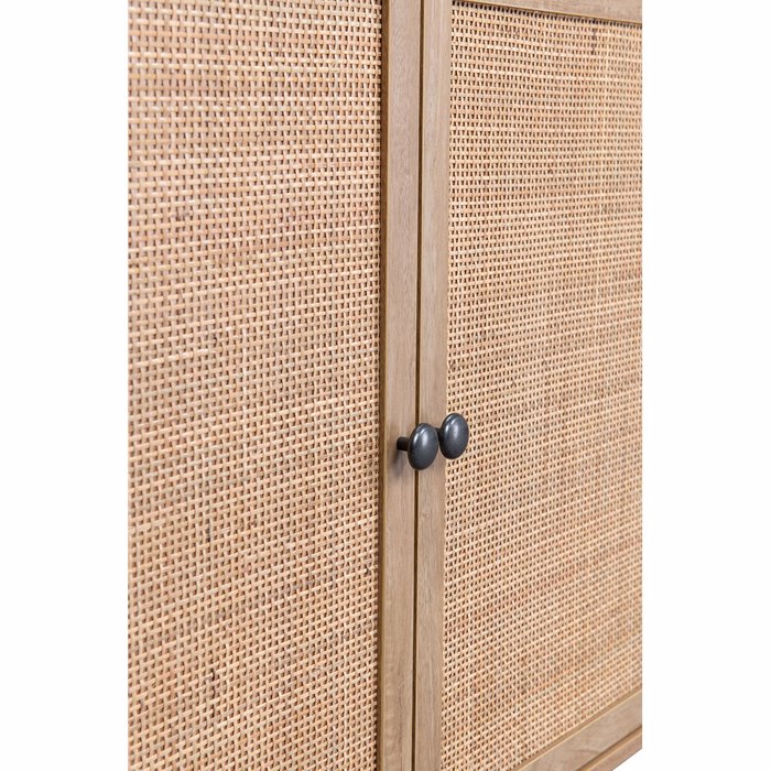 Liberta - Maison AMMOS Boufes Fusikos me Rattan me 3 Surtaria kai Ntoulapia 150x39x79cm 05-0469