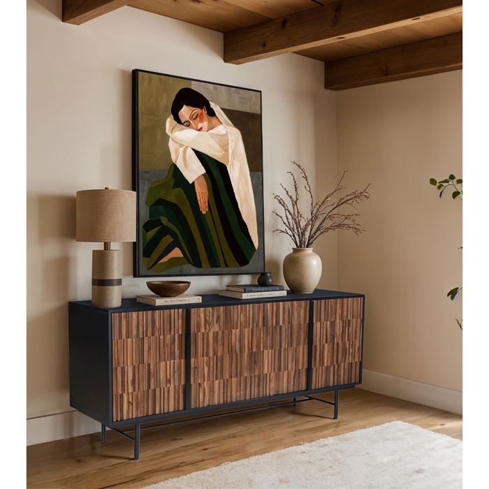 Liberta-Maison Jenga Boufes 4PORTES Mavro Karudi 174x45x75cm 05-0614