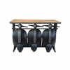 Liberta-Maison Vespa Konsola Mavro Asimi Fusiko 138x52x100cm 05-0739