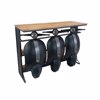 Liberta-Maison Vespa Konsola Mavro Asimi Fusiko 138x52x100cm 05-0739